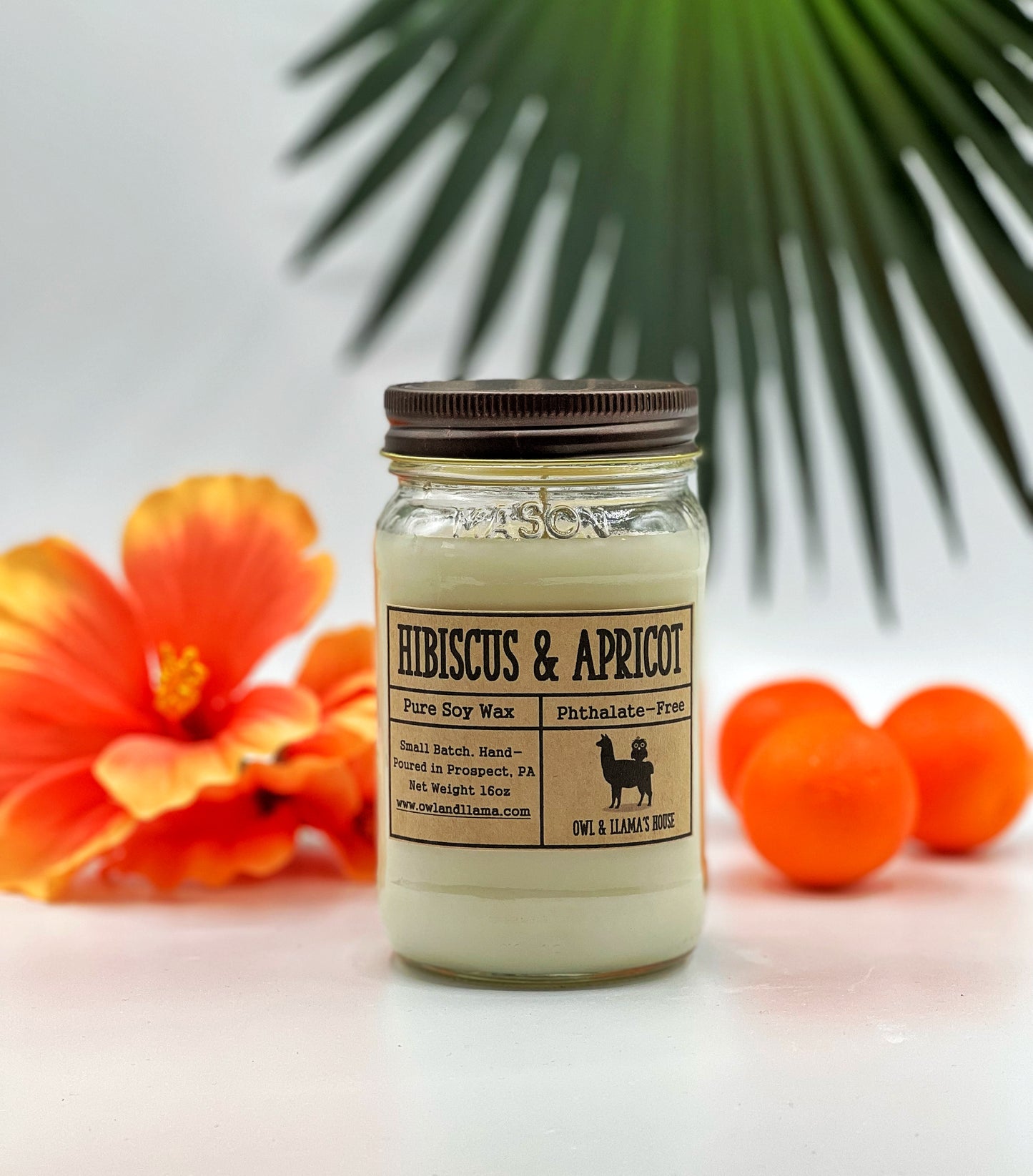Hibiscus & Apricot Farmhouse Candle